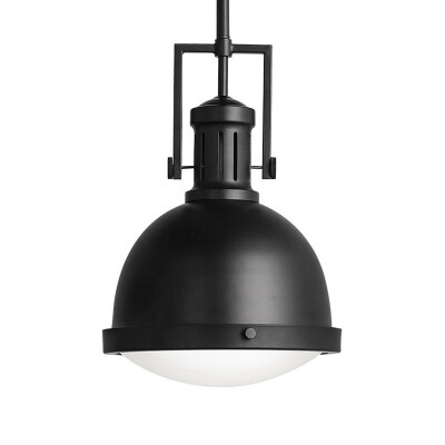 

Baycheer HL485900 Minimalistic Design Matte Black Dome Shade Pendant Lamp