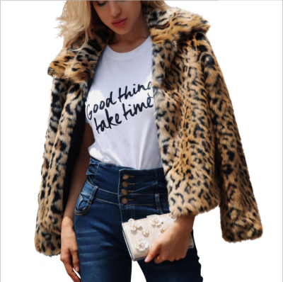 

Furry fur coat womens fluffy warm long-sleeved womens coat autumn&winter coat coat furry collarless coat Blusa