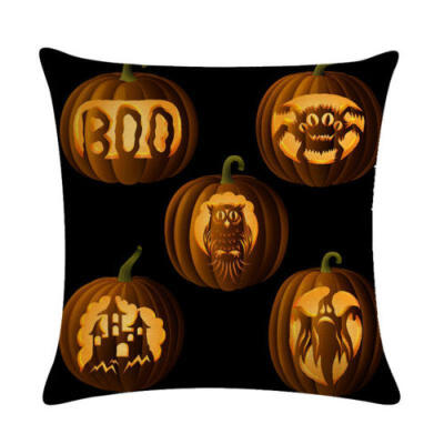 

Halloween Pillows Cover Fall Decor Pillow Case Sofa Waist Throw Cushion Cover