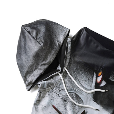 

Hooded sweater male 2018 autumn&winter new devil clown 3D printing hoodie loose fat sweater
