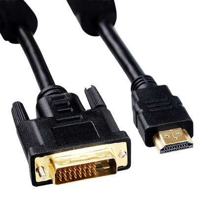 

Fiji Kappa cabos F00470105 hdmi to dvi line dvi-d to hdim high-definition line conversion line computer hdmi turn display dvi15 m black audio package