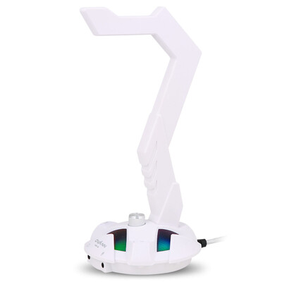 

OVANN HS-2 White Multifunction Headset Stand Virtual 71 Sound EQ Function RGB Cool Light