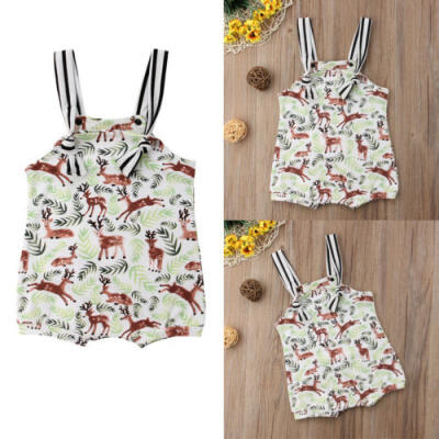 

Newborn Infant Kids Baby Boy Girls Deer Romper Bodysuit Jumpsuit Clothes Outfits