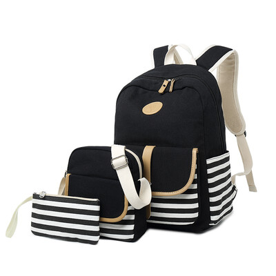 

2018 new simple female bag large capacity canvas bag Korean printing shoulder bag female middle school student bag