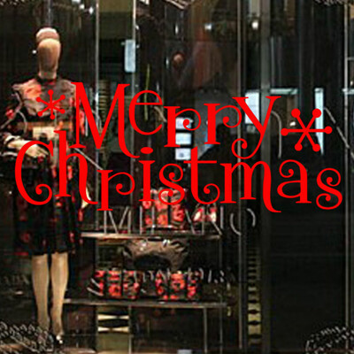 

Merry Christmas Wall Sticker Mural Removable Home Decor
