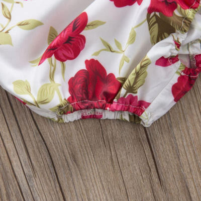 

Toddler Baby Girl Bodysuit Floral Romper Jumpsuit Outfit Playsuit Clothes