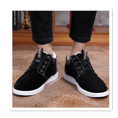 

2018 trend tooling shoes low to help casual shoes winter warm Korean sports shoes mens matte leather sports board shoes increased