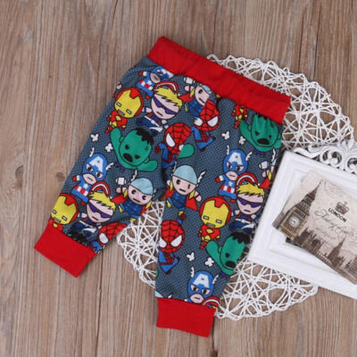 

Superhero Newborn Baby Boy Clothes Leggings Pants Toursers Outfits Cartoon CA