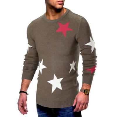 

Warm Mens Fashion Long Sleeve Jumpers Casual Knit Sweater Slim Fit Cardigans