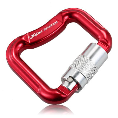 

Lixada 28KN Wiregate Lightweight Hammock Snag Free Carabiner Steel Spring Clip D-shape Carabiner Quick Clip Equipment