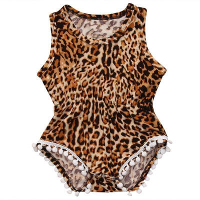 

Leopard Print Newborn Baby Girl Bodysuit Romper Jumpsuit Outfit Clothes