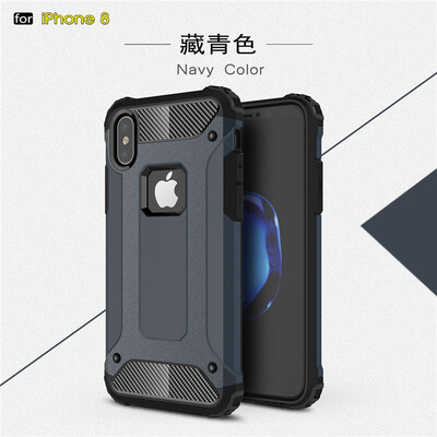 

Fivice iphone 8 case Luxury Silicone Diamond Armor PC Hard Shell Phone Case