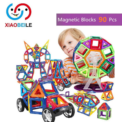

90pcs высокого качества магнитно - игрушки 3D кирпичи магнитных строительные блоки, образования детей игрушки магнитных строительство игрушки