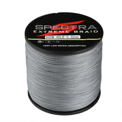 

100M-2000M 6LB-300LB Test Gray 100%PE Dyneema Braided Fishing Line