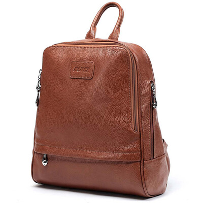 

Ke Lu Chi CLUCI leather shoulder bag new women&39s bag fashion Korean version of retro women&39s backpack travel bag female C600201 brown large