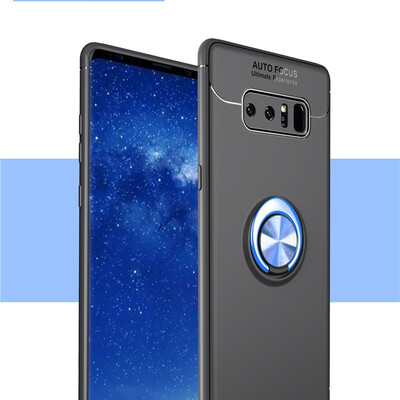 

Fivice Samsung Galaxy Note 8 case TPU metal ring shell magnetic bracket soft shell