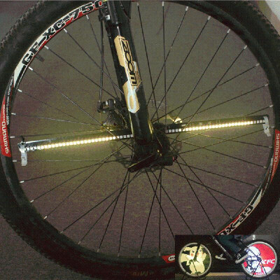 

128RGB LEDs Bicycle Anti-shock Spoke Wheel Light Colorful Programmable 2H9U