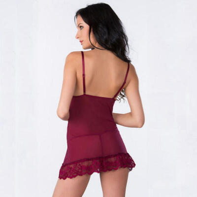

Sexy-Women Lace LingerieNightwear Underwear G-string Babydoll Sleepwear Dress AU