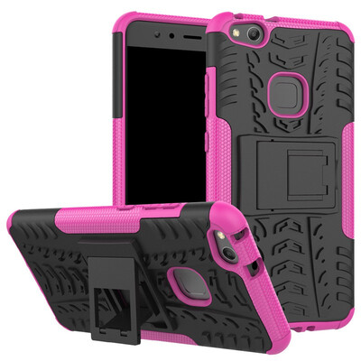 

Fivice Huawei Nova 3i Case TPU anti-fall tire pattern back clip bracket phone case