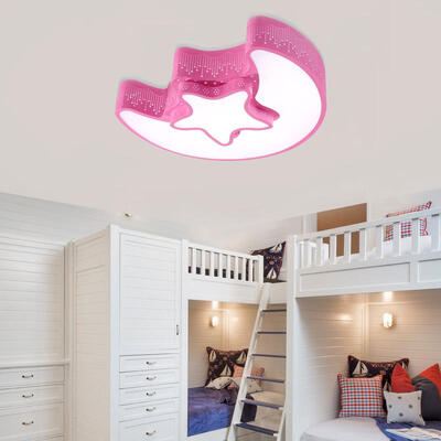 

Modern Simple Creative Style Stepless Dimming LED Ceiling Light Flush Mount Star Moon Shape for Decoration