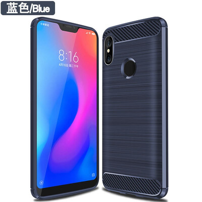 

Fivice XIAOMI Redmi MI 6 pro case Brushed carbon fiber silicone anti-fall soft shell phone case
