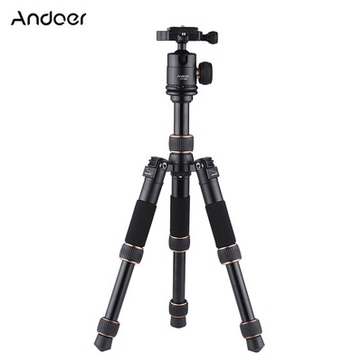 

Andoer TP166C Portable Lightweight Carbon Fiber Table Mini Tripod with Ball Head Kit 3-Section Adjustable Height Fold Only 21cm fo