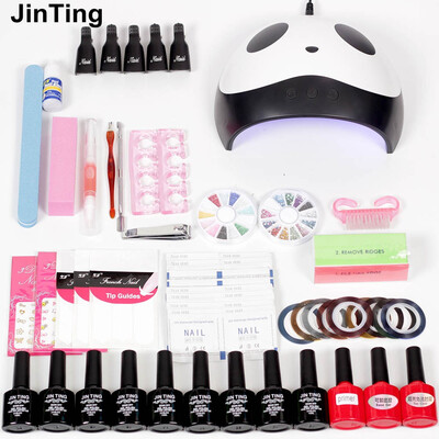 

Nail Polish Kit With UV Lamp 36W48W24W Nail Dryer Lamp UV Gel Nail Extension Kit False Tip Decoration Manicure Pedicure Kit
