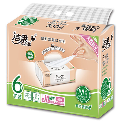 

Cleansing C &  Paper Powder Face Flexibility 3 Layer 120 Sweater 6 Pack No Fragrance M Medium Paper Towel Soft Dough Face Series Moisturizing