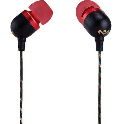 

Marble BOB MARLEY JE041-RB Reggae created the United States tide brand in-ear headphones with wheat can call cool colors with small chess red&black
