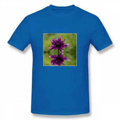 

Andrea Haase Nature Photography Purple Dahlia Flower Reflecting in Water Men T-Shirt