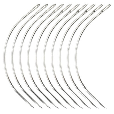 

12PCS C Style Weaving Needle for Hair Weft Weave Type Curved Thread Sewing Salon