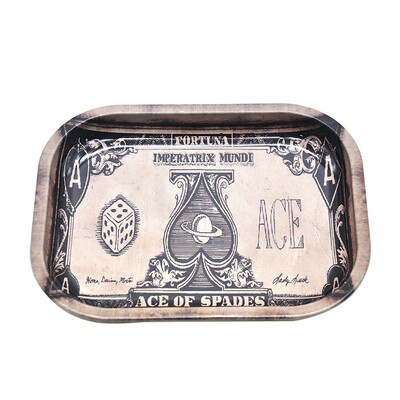 

Cigarette Rolling Trays Tinplate Storage Tray Mini Square Plate Smoking Accessories Tool Style 8