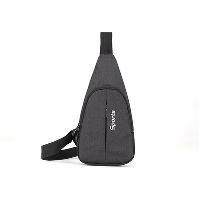 

2018 new Hot sale explosion chest bag men double zipper large capacity chest multi-function fitness shoulder men Messenger bag