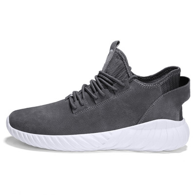 

Autumn new ins super fire mens shoes leather Korean version of the wild sports running shoes fashion casual coconut shoes tide