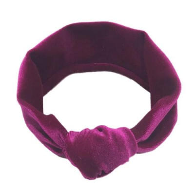 

Cute Kids Girls Baby Toddler Velvet Headband Knotted Band Accessories Headwear