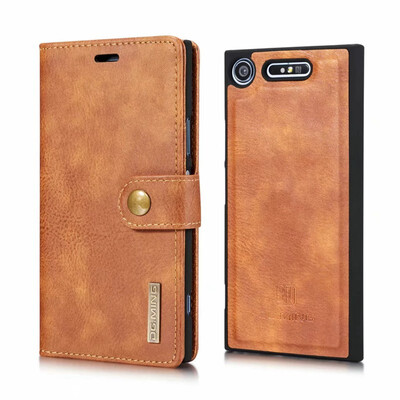 

DGMING Cover for Sony Xperia Compact Z3 Gentle Business Style Case Flip Wallet ZX12 XZ2 Compact