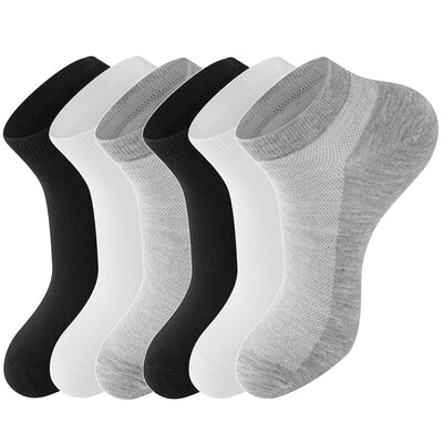 

LifeWheel Men Mesh Breathable Cotton Casual Athletic Summer Short Socks 6 Pair