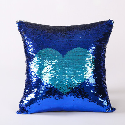 

UpperX Double-Color Sequin pillow Cover Pillow cases Throw Cushion Love