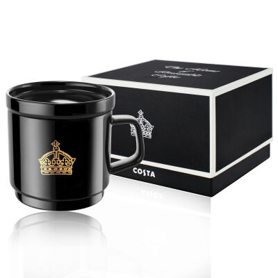 

[Jingdong supermarket] coffee family COSTA ceramic mug Royal afternoon tea - Mark - black 414ml