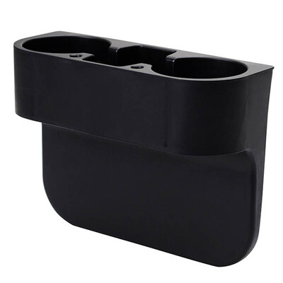 

Car Cup Holder Storage Box For Cups Phones Pens Black Beige