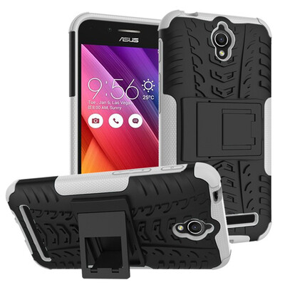 

Fivice Asus Zenfone Go ZC451TG Case TPU anti-fall tire pattern back clip bracket phone case