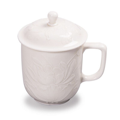 

Ding kiln white incised lotus patterns teacup