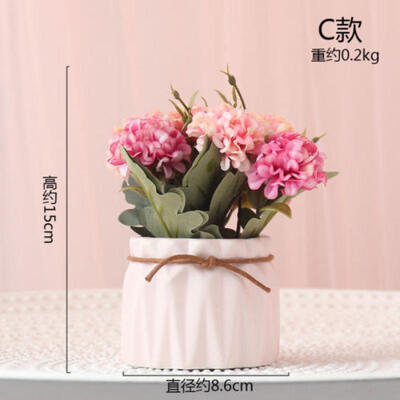

European Fake Artificial Plant Flower Pot Ornament Office Home Desk Decor UK