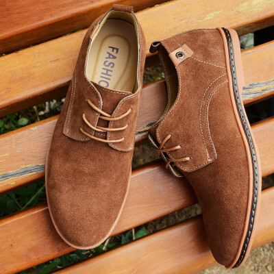 

JUQI Business Men Oxford Genuine Leather Shoes