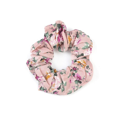 

Vintage Elastic Retro Charm Floral Cotton Scrunchies Flower Hair Ties Women Girl Hair Accessories