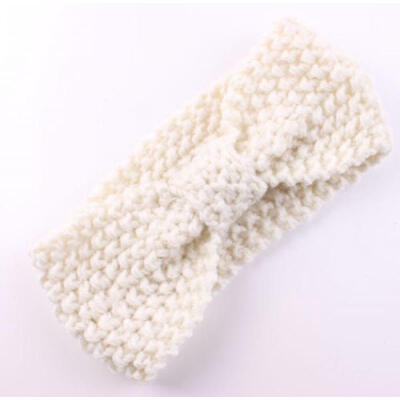 

USA Baby Kids Toddler Girl Warm Hair Band Bow Headband Crochet Knit Ears Wrap j