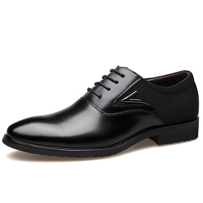 

JUQI Business Men Oxford Genuine Leather Shoes