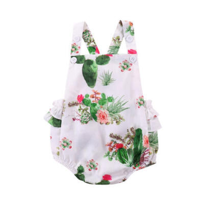 

Toddler Baby Girl Kid Floral Backless Romper Jumpsuit Strap Casual Sunsuit Set