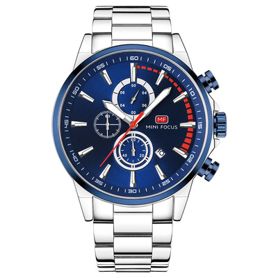 

BOFUTE Mens Watch Business Watch Quartz Watches Calendar Luminous Waterproof Stainless Steel Strap 0085G
