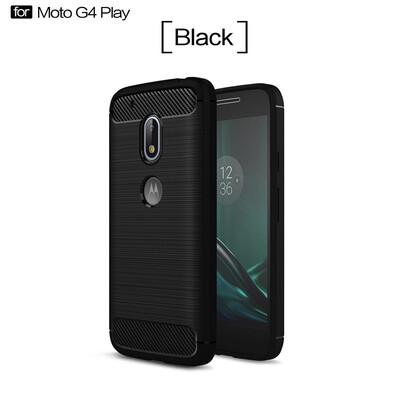 

Goowiiz Phone Case For Motorola Moto G4G4 PlusG4 PlayM Fashion Slim Carbon Fiber TPU Soft Silicone Prevent falling